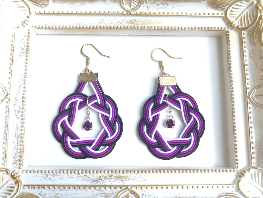 【刀剣乱舞】水引きの輪っかピアス (イヤリング変更可)