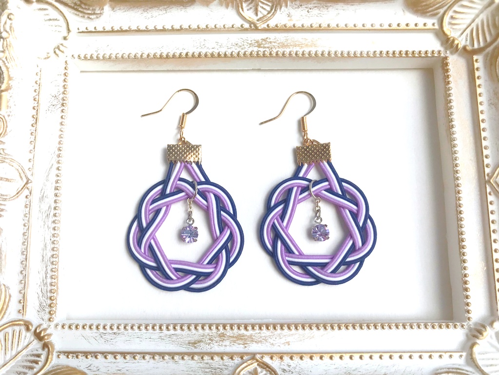 【刀剣乱舞】水引きの輪っかピアス (イヤリング変更可)