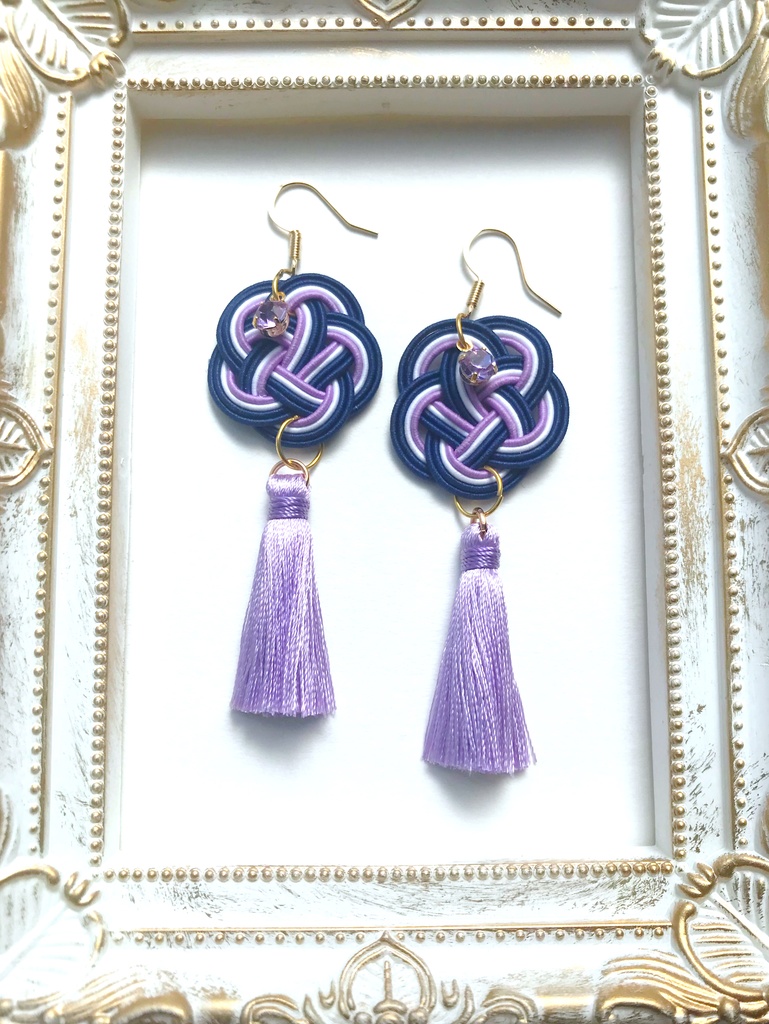 【刀剣乱舞】水引きとタッセルのピアス (イヤリング変更可)