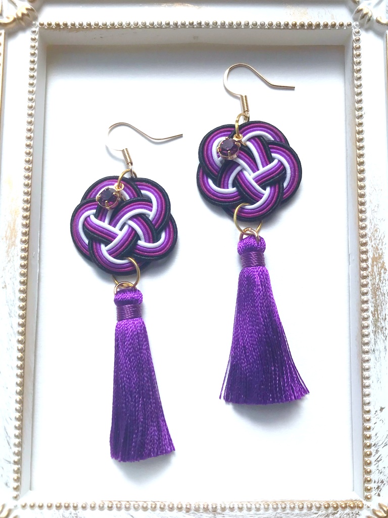 【刀剣乱舞】水引きとタッセルのピアス (イヤリング変更可)