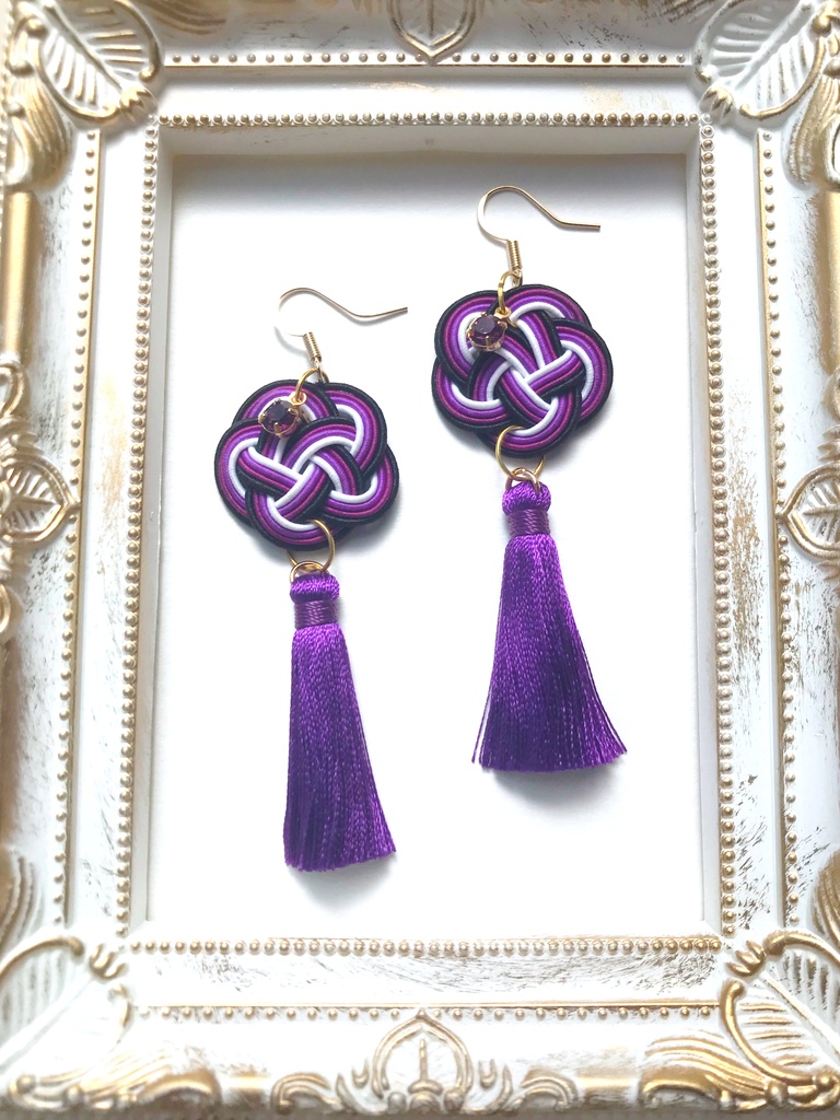 【刀剣乱舞】水引きとタッセルのピアス (イヤリング変更可)