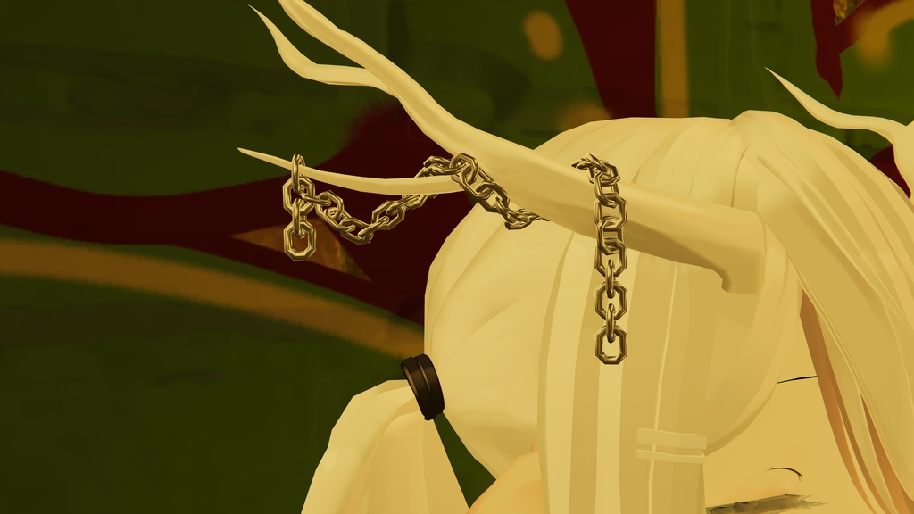 【龍のヨルちゃん専用】チェーン角飾り ヘイロー アイテム