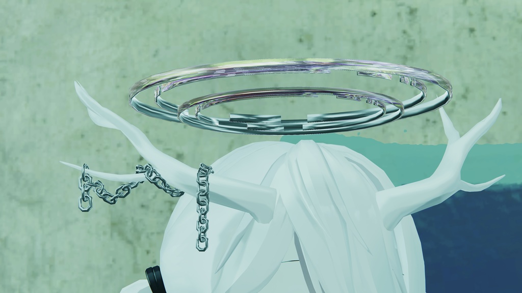 【龍のヨルちゃん専用】チェーン角飾り ヘイロー アイテム