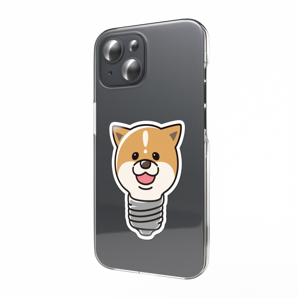 【全2種】「柴犬電球単品図」ステッカー