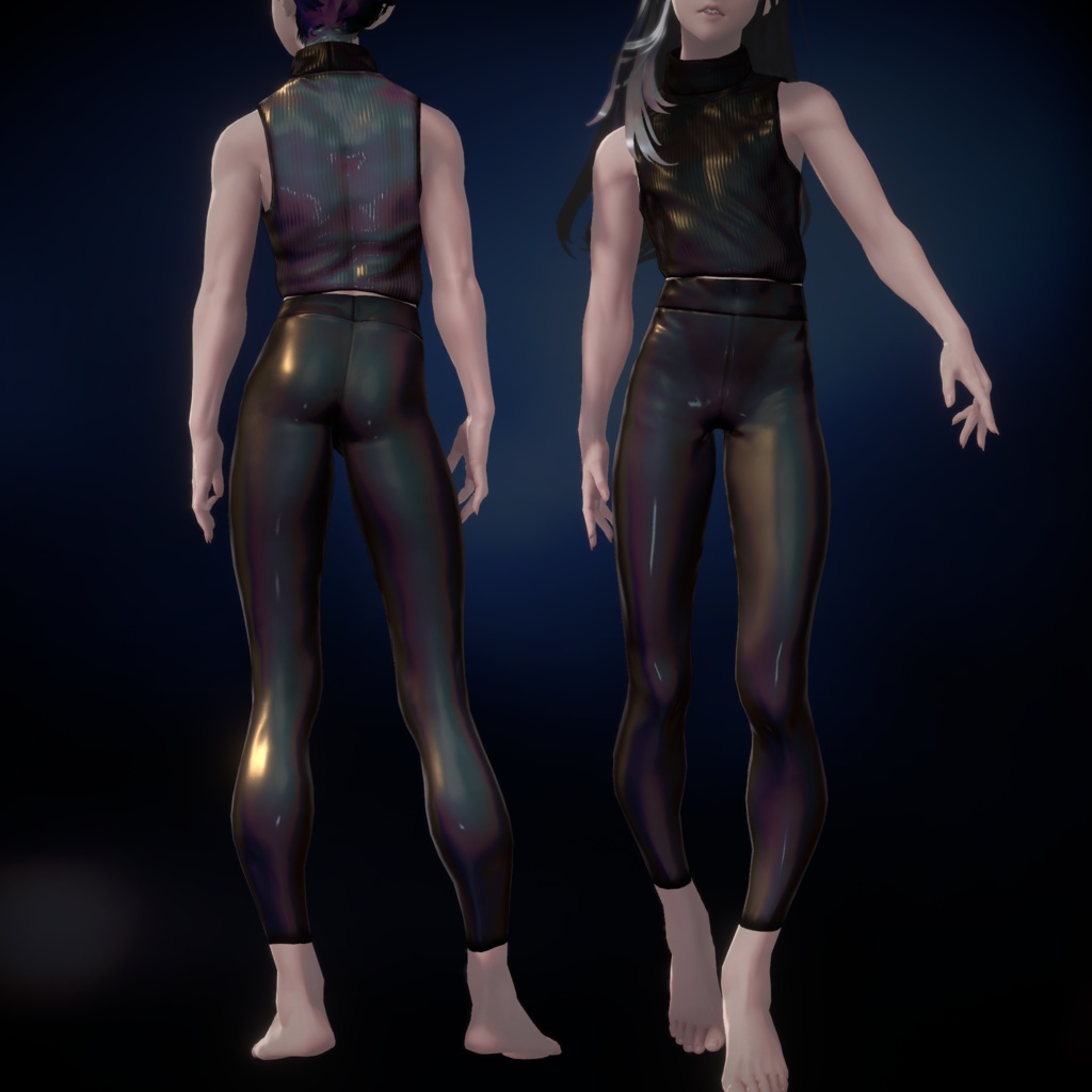 【3Dモデル】蜘蛛面【VRChatアバター】