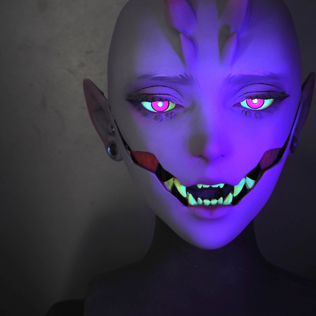【鬼人面】Gray【 oni face mask 】