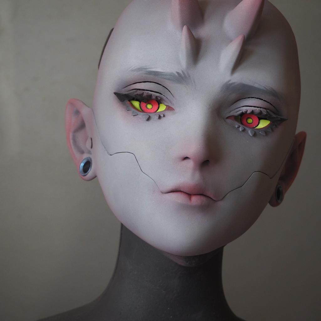 【鬼人面】Gray【 oni face mask 】