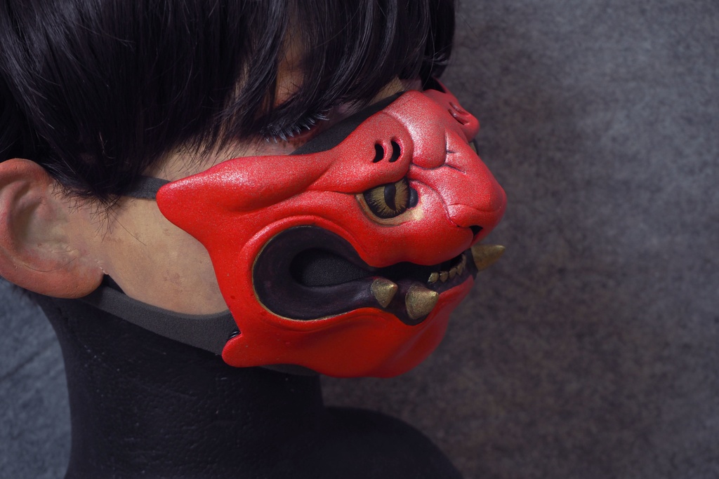 マスクonマスク Red& White