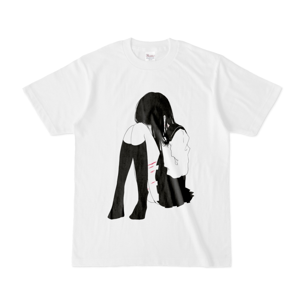 病みセーラー服Tシャツ