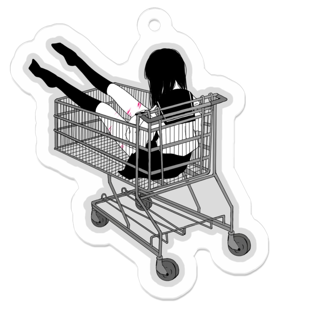 病みセーラー服アクリルキーホルダー