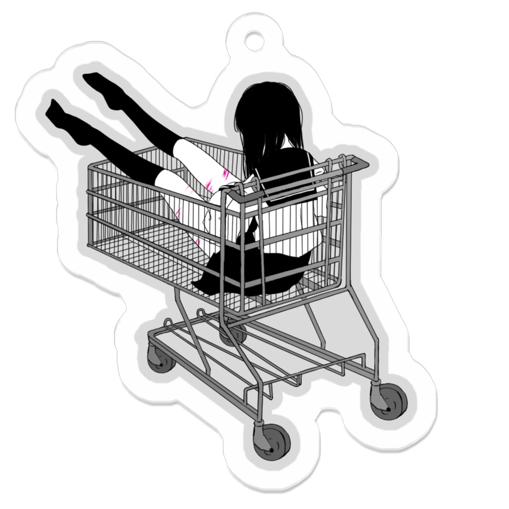 病みセーラー服アクリルキーホルダー