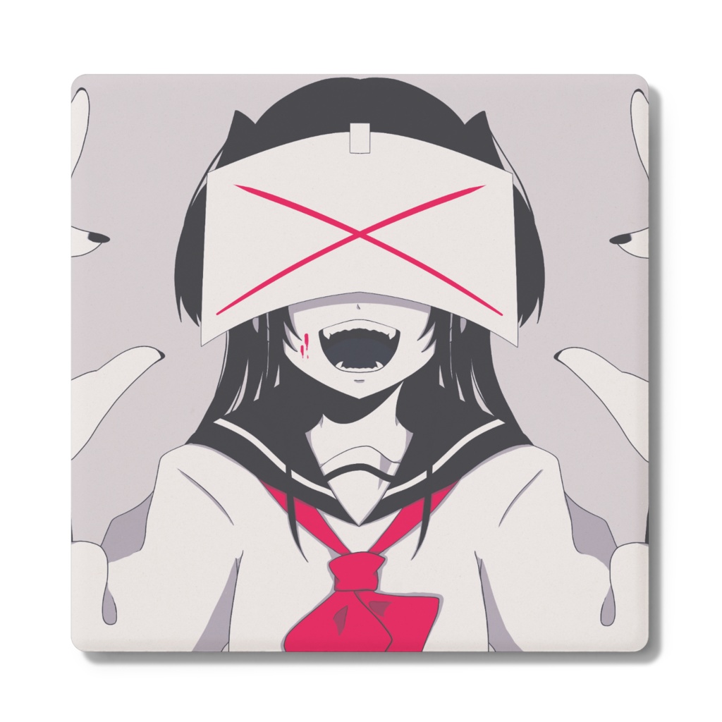 病みセーラー服コースター