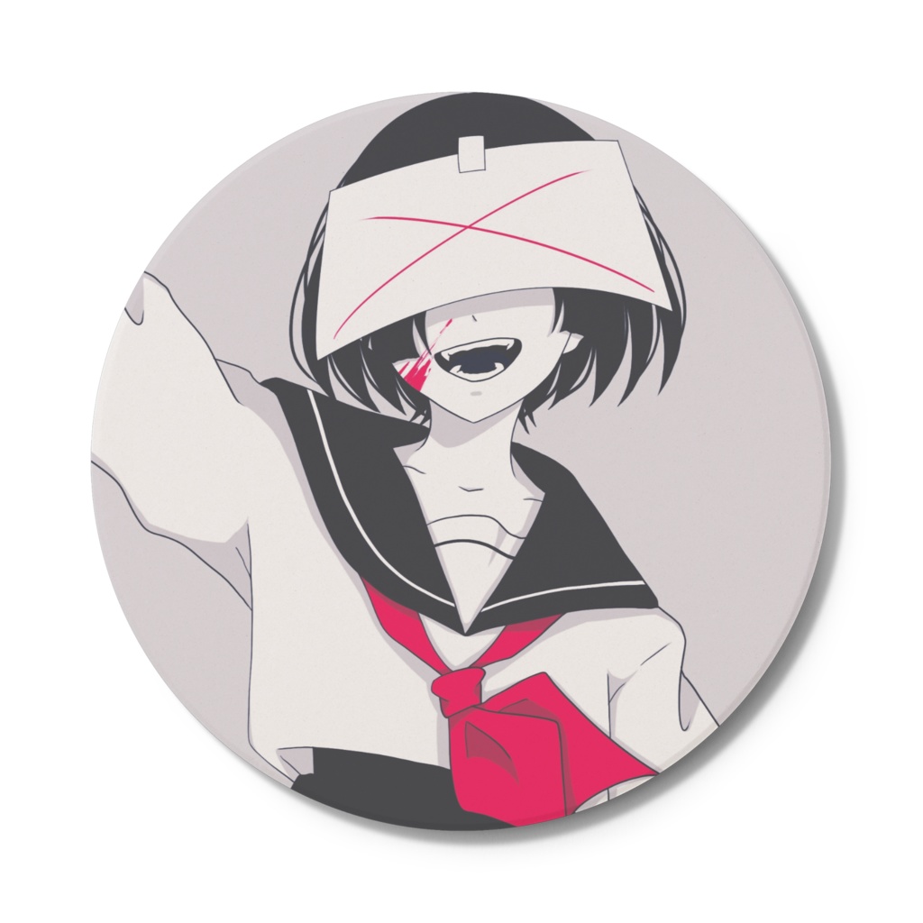 病みセーラー服コースター