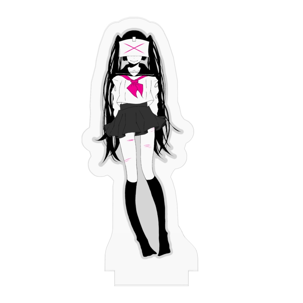 病みセーラー服アクリルフィギュア