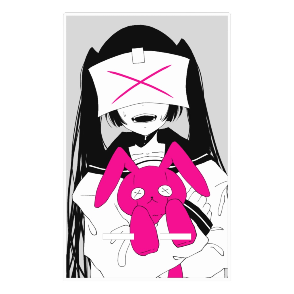 病みセーラー服アクリルスマホスタンド