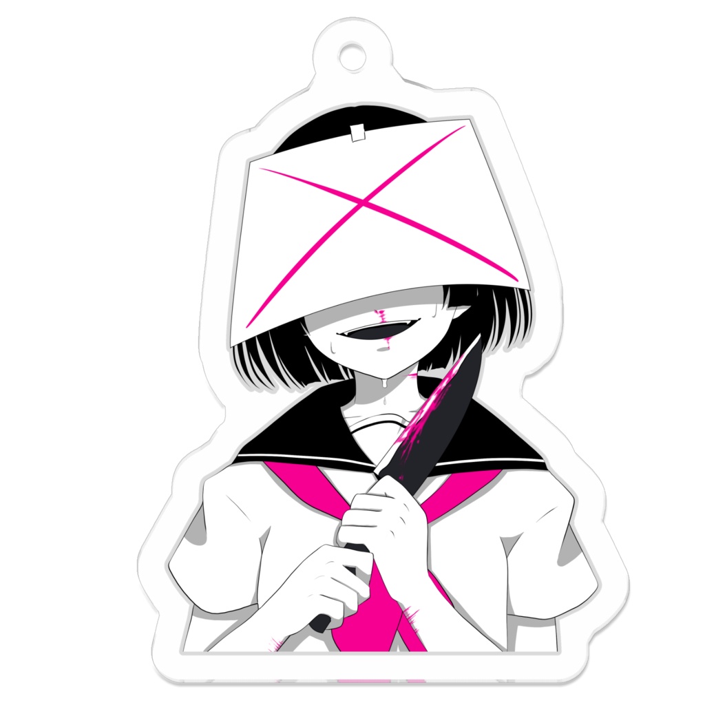 病みセーラー服アクリルキーホルダー