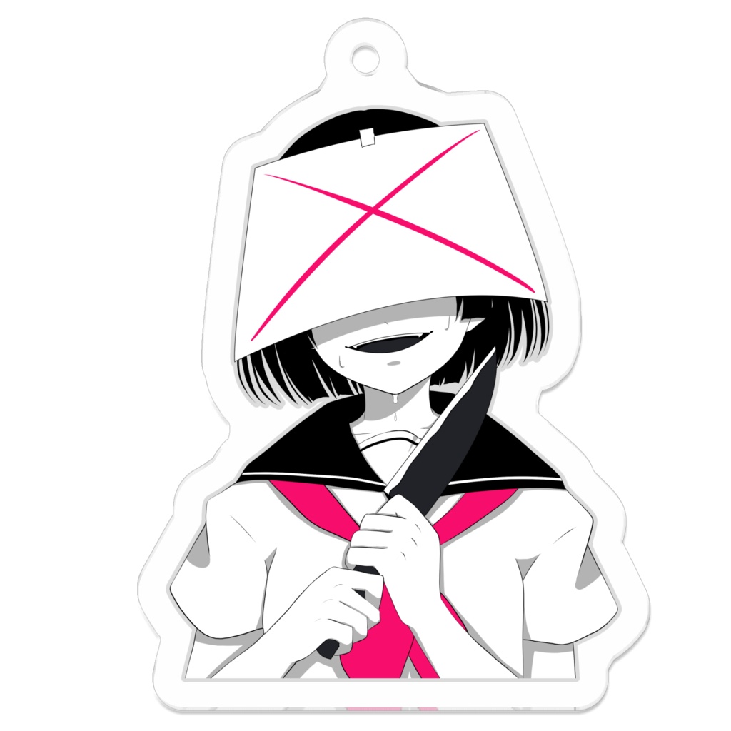 病みセーラー服アクリルキーホルダー