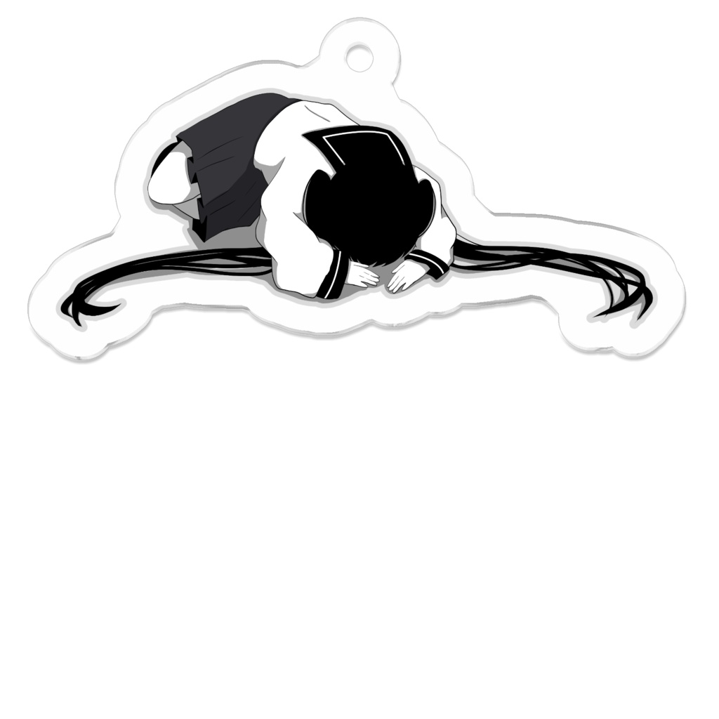 病みセーラー服アクリルキーホルダー