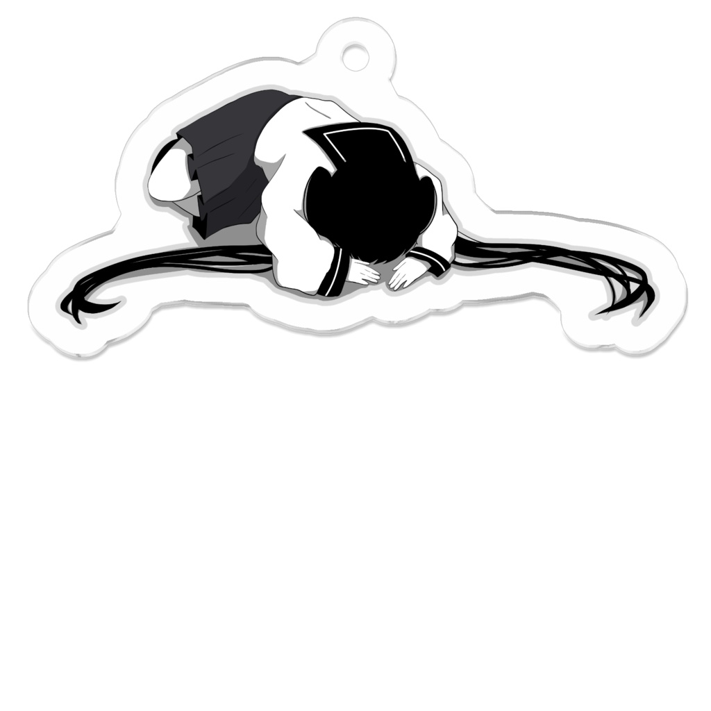 病みセーラー服アクリルキーホルダー