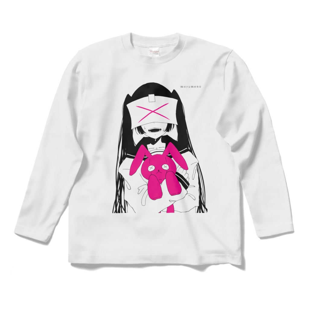 病みセーラー服ロングスリーブTシャツ