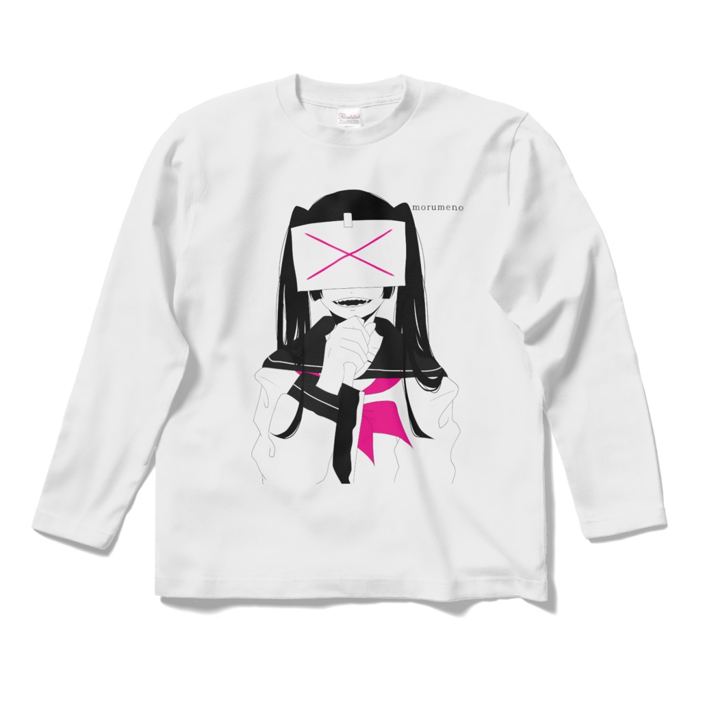 病みセーラー服ロングスリーブTシャツ