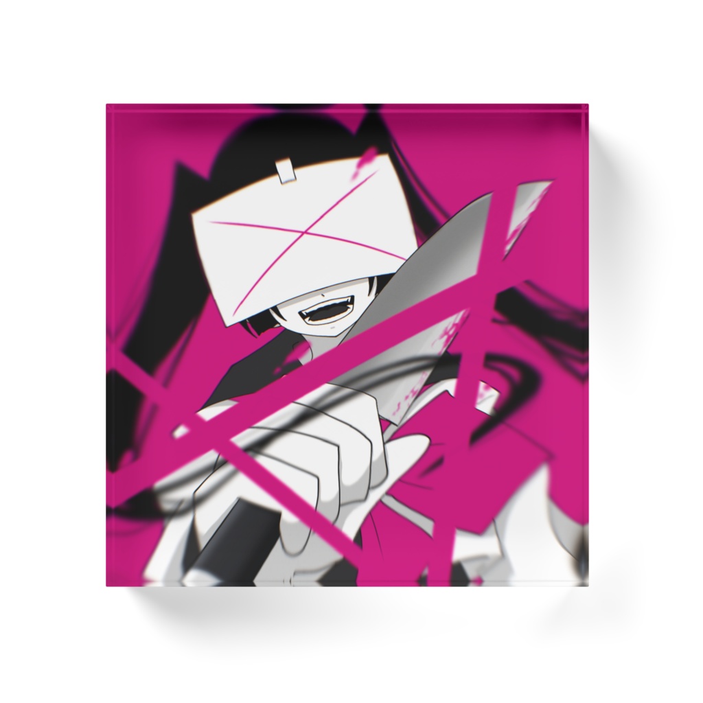 病みセーラー服アクリルブロック