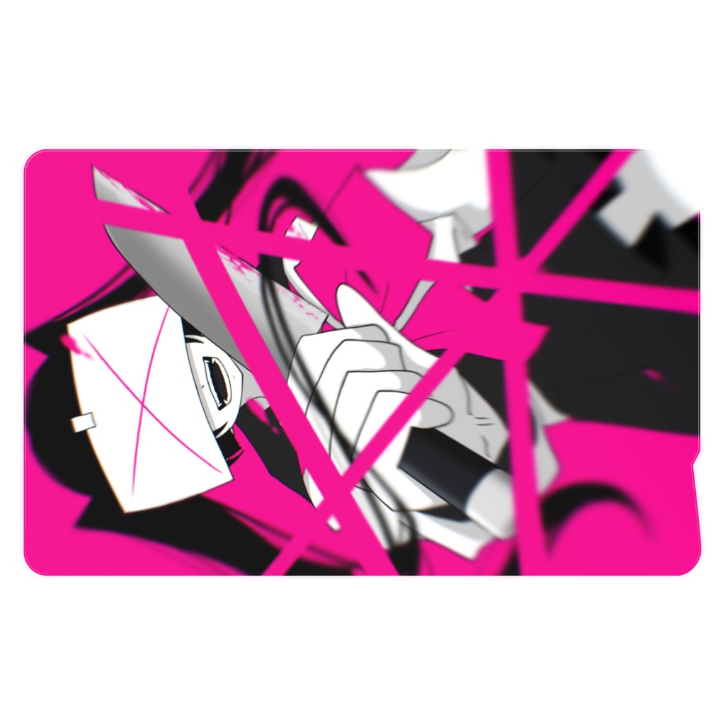 病みセーラー服ICカードステッカー