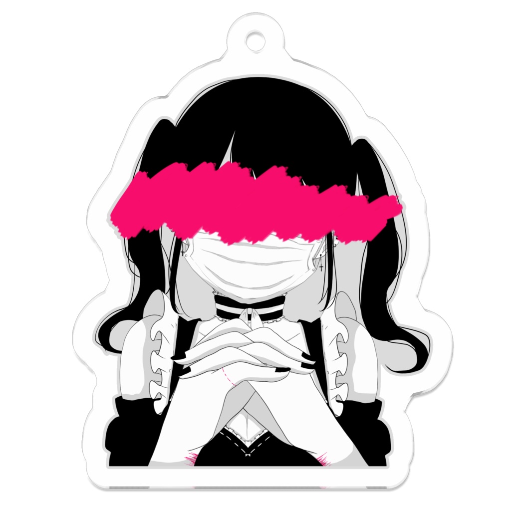 病みアクリルキーホルダー