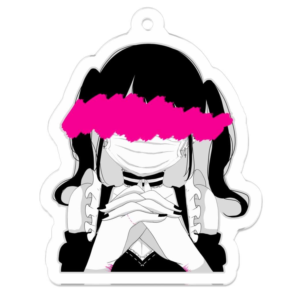 病みアクリルキーホルダー