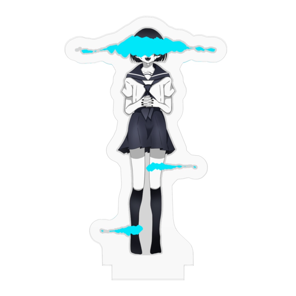 病みセーラー服アクリルフィギュア