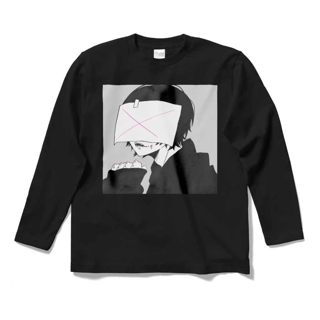 病み男子ロングスリーブTシャツ