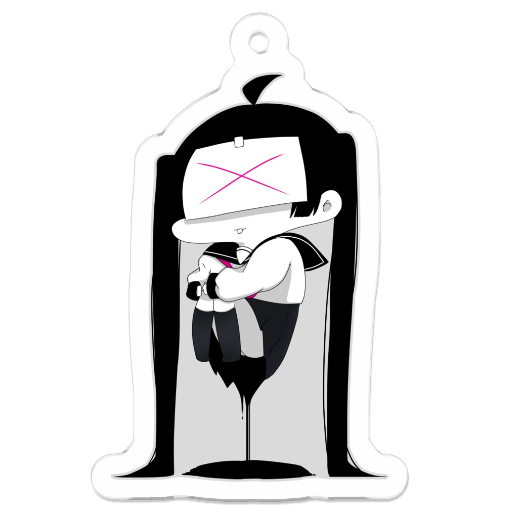 病みセーラー服アクリルキーホルダー