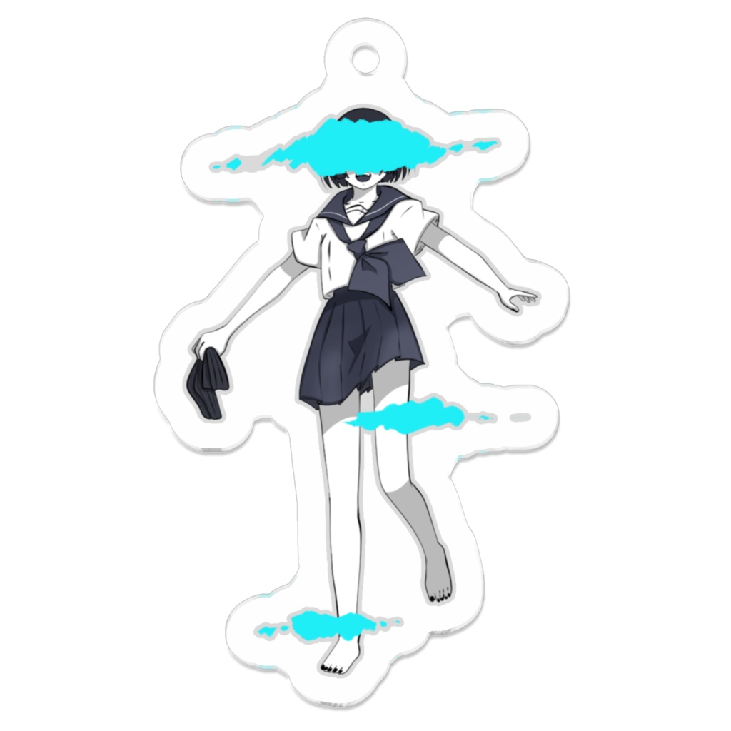 病みセーラー服アクリルキーホルダー