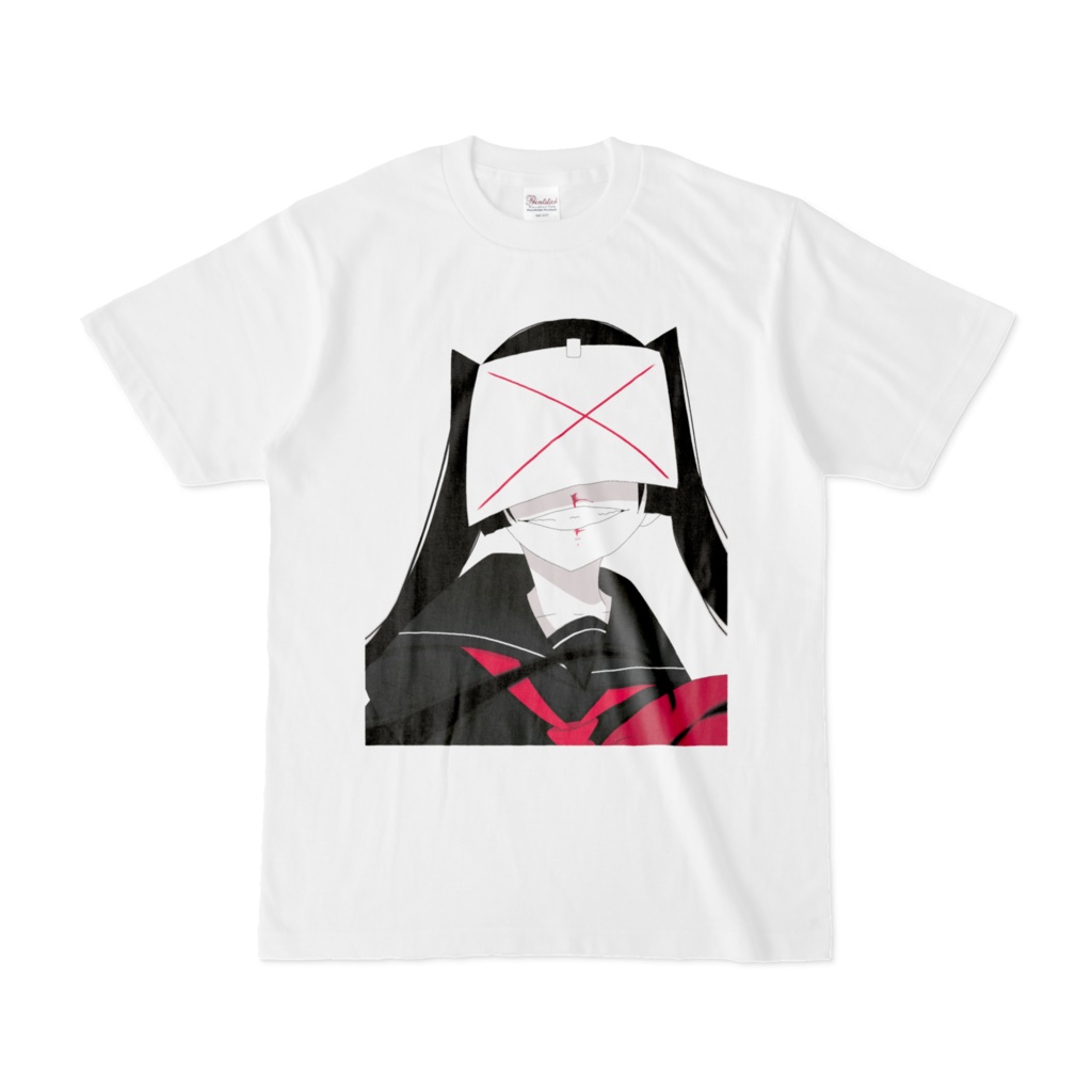 病みセーラー服Tシャツ