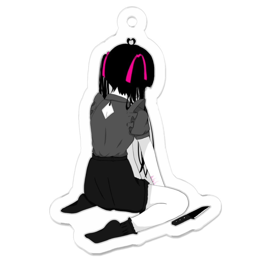 病みアクリルキーホルダー