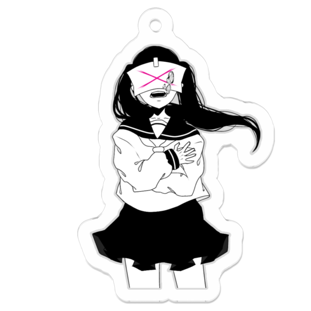 病みセーラー服アクリルキーホルダー