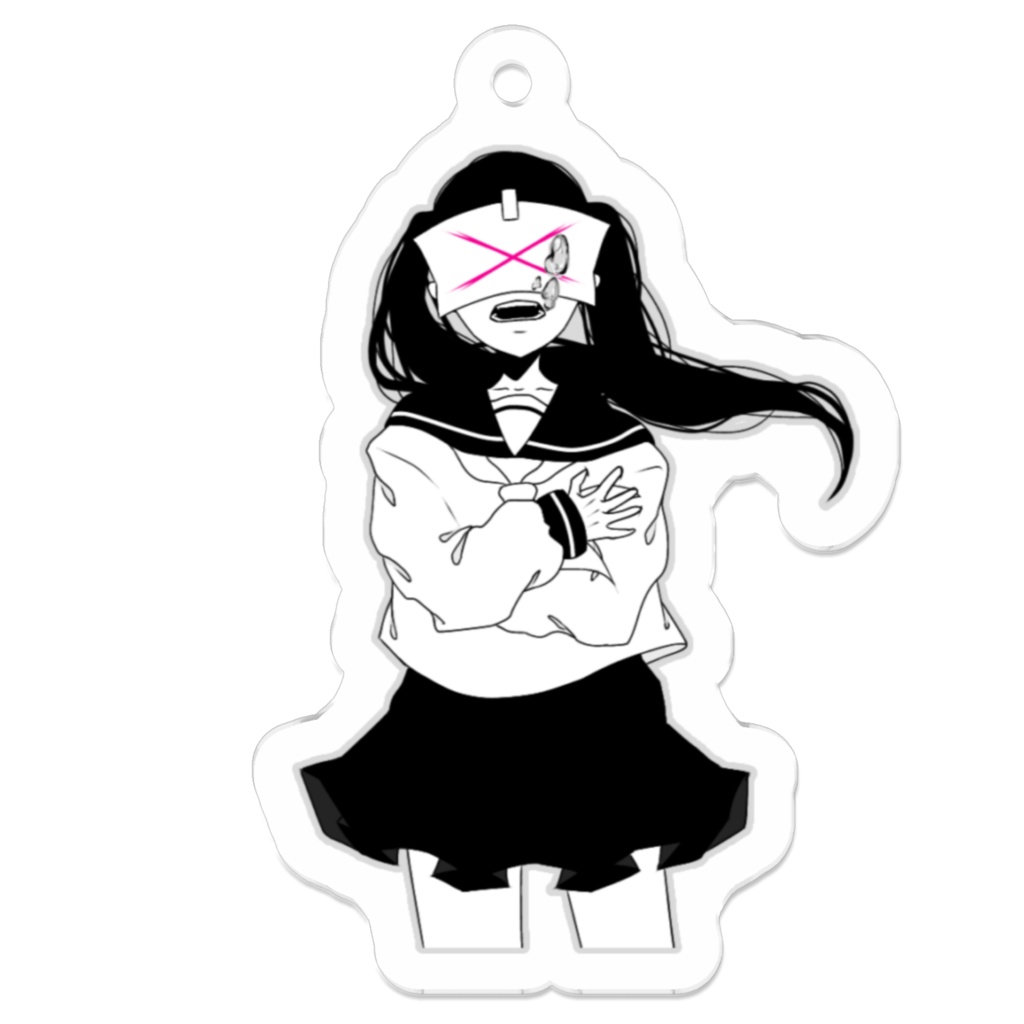 病みセーラー服アクリルキーホルダー