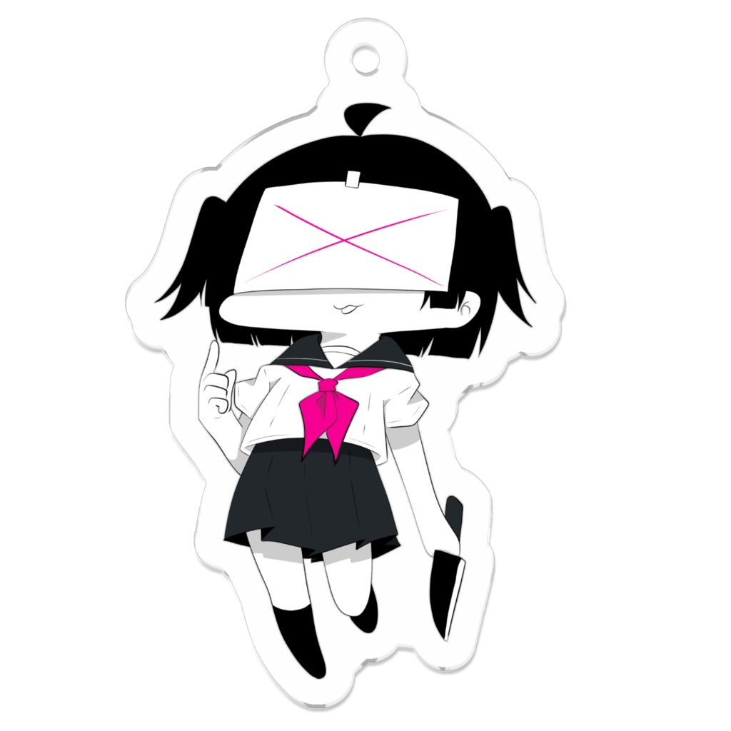 病みセーラー服アクリルキーホルダー
