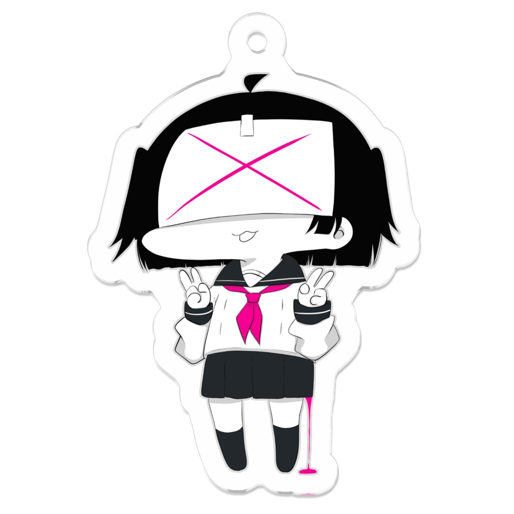病みセーラー服アクリルキーホルダー