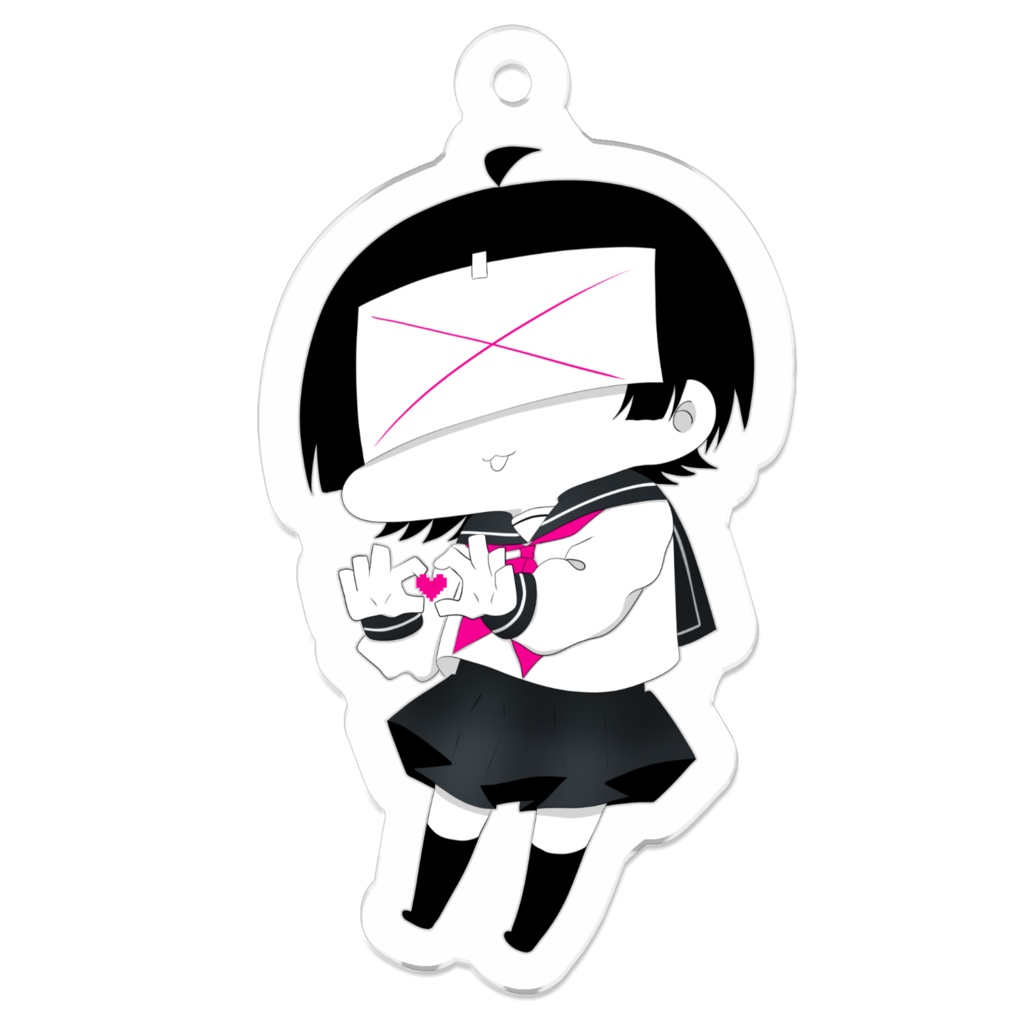 病みセーラー服アクリルキーホルダー