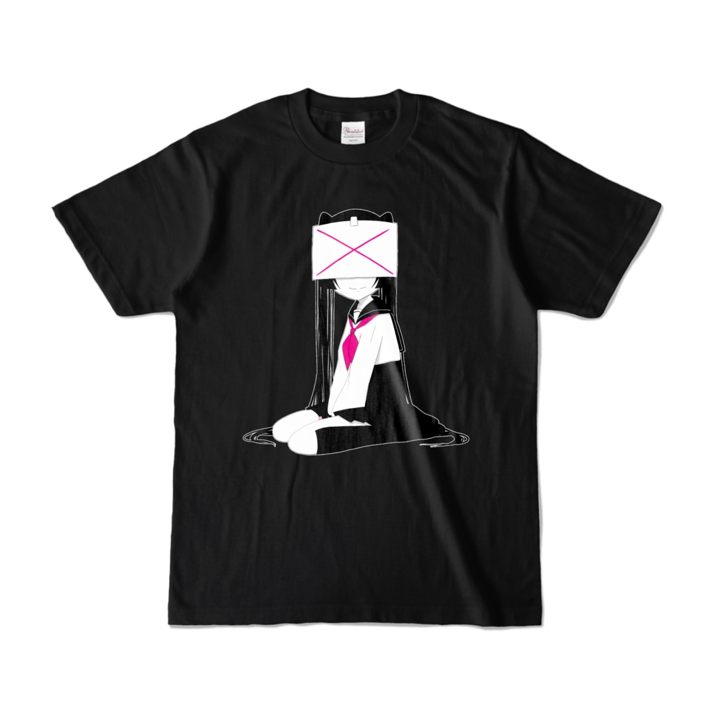 病みセーラー服Tシャツ黒