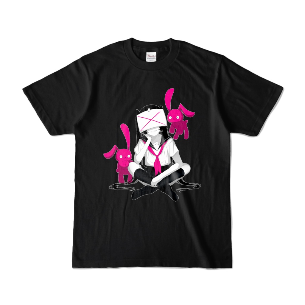 病みセーラー服ちゃんTシャツ黒