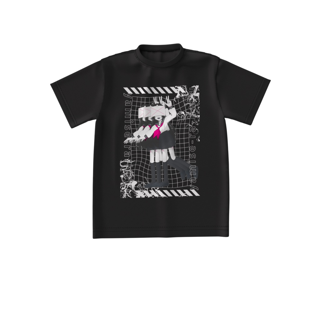 病みセーラー服Tシャツビックシルエット