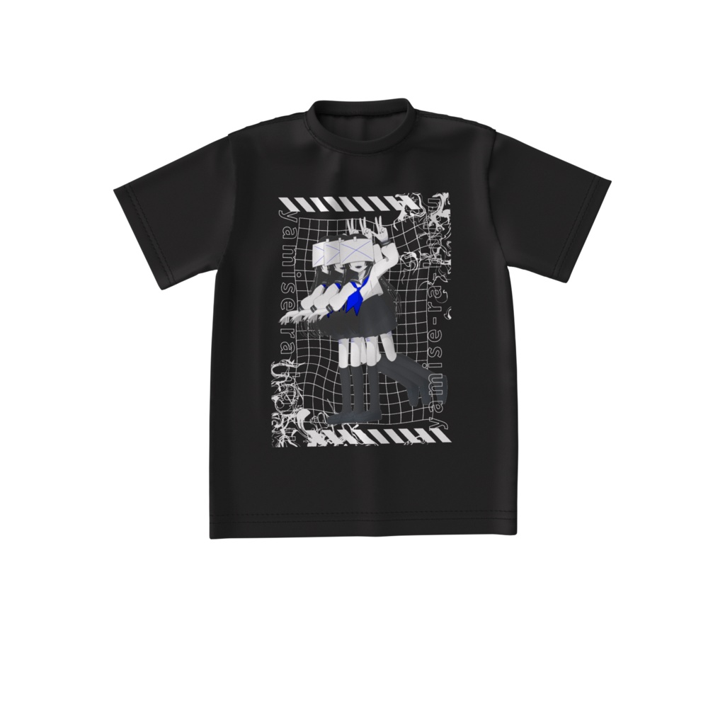 病みセーラー服Tシャツビックシルエット