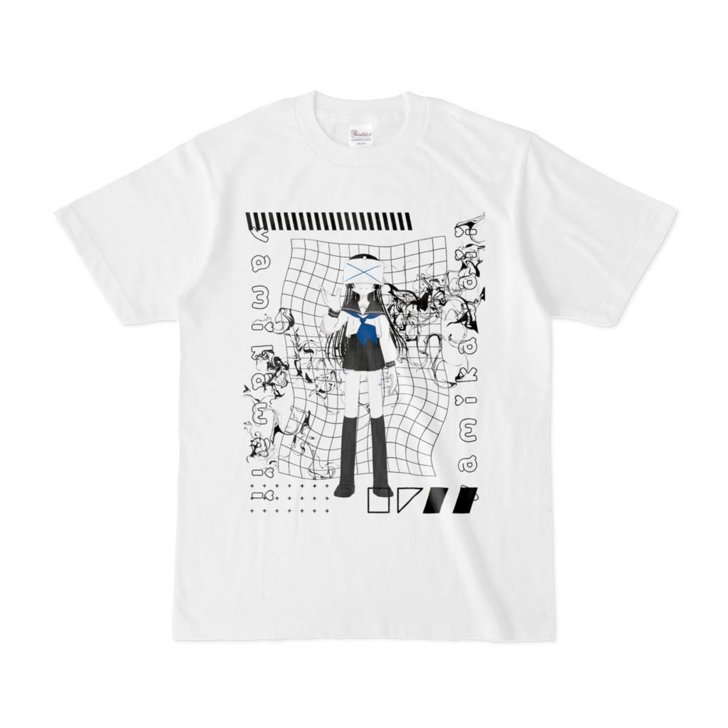 病みセーラー服Tシャツ