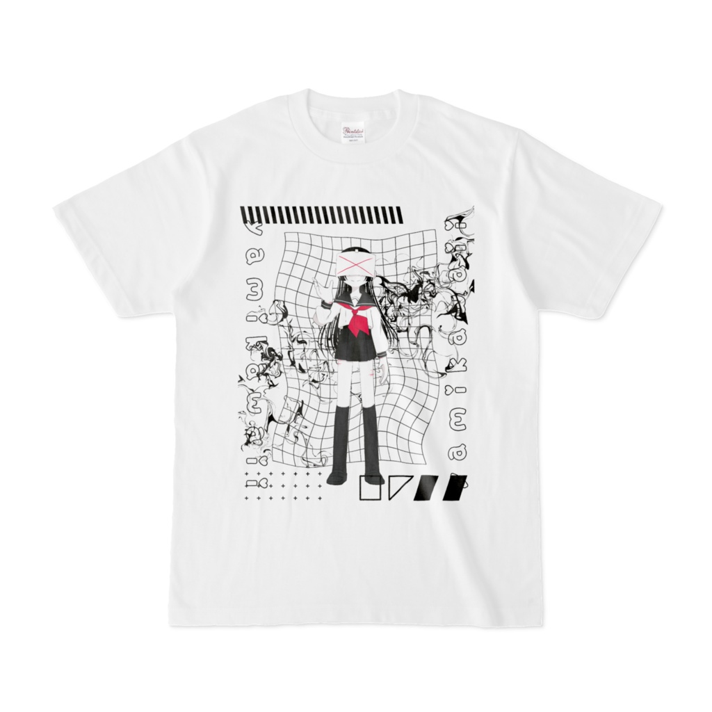 病みセーラー服Tシャツ