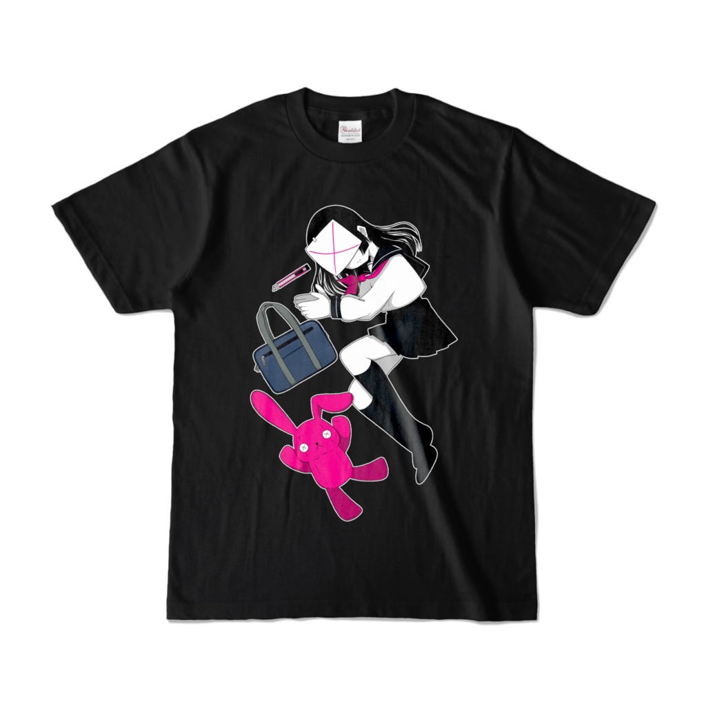病みセーラー服ちゃん黒Ｔシャツ