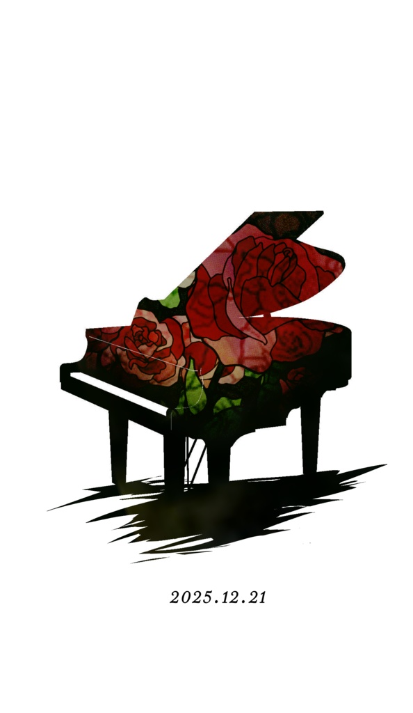 黒白に手を添える 表紙カード3種付き