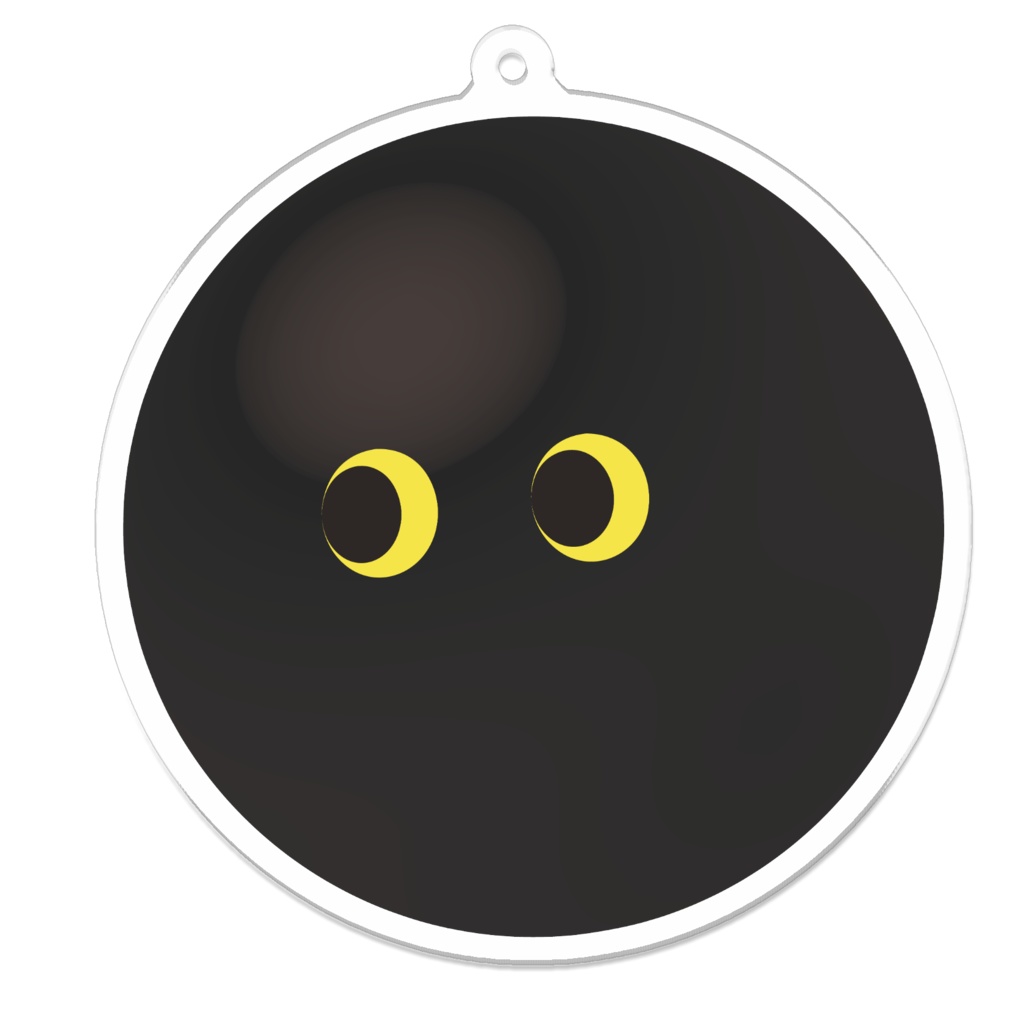 黒猫球体アクキー