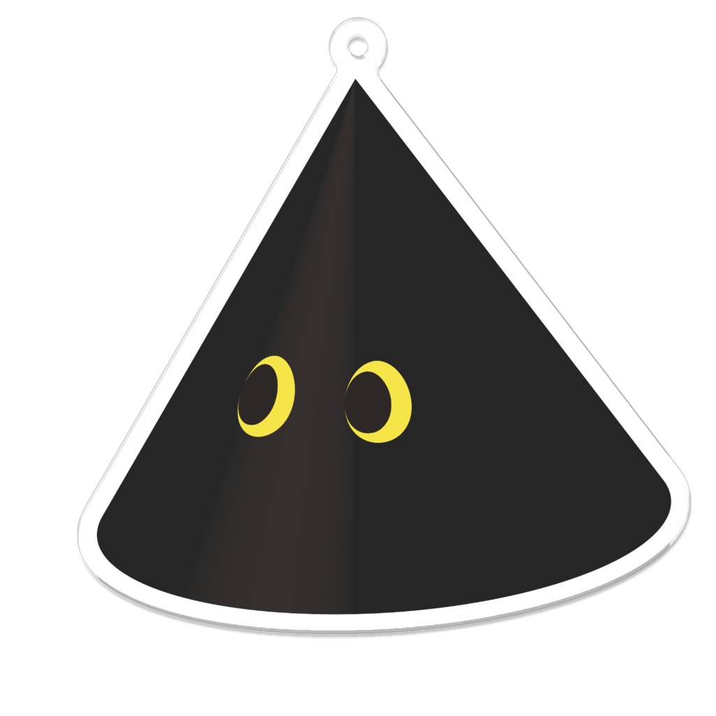 黒猫円錐アクキー